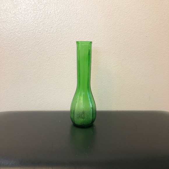 Accents Vintage Green Fluted Glass Vase Poshmark